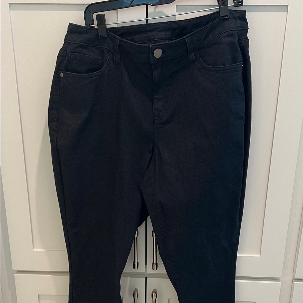 Lane Bryant Black Skinny Jeans Size 16